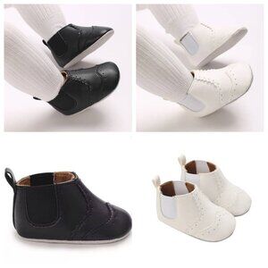 LOT OF 2 Toddler Size 3 Girl Shoes Soft Sole Anti-slip Sneakers Black White
